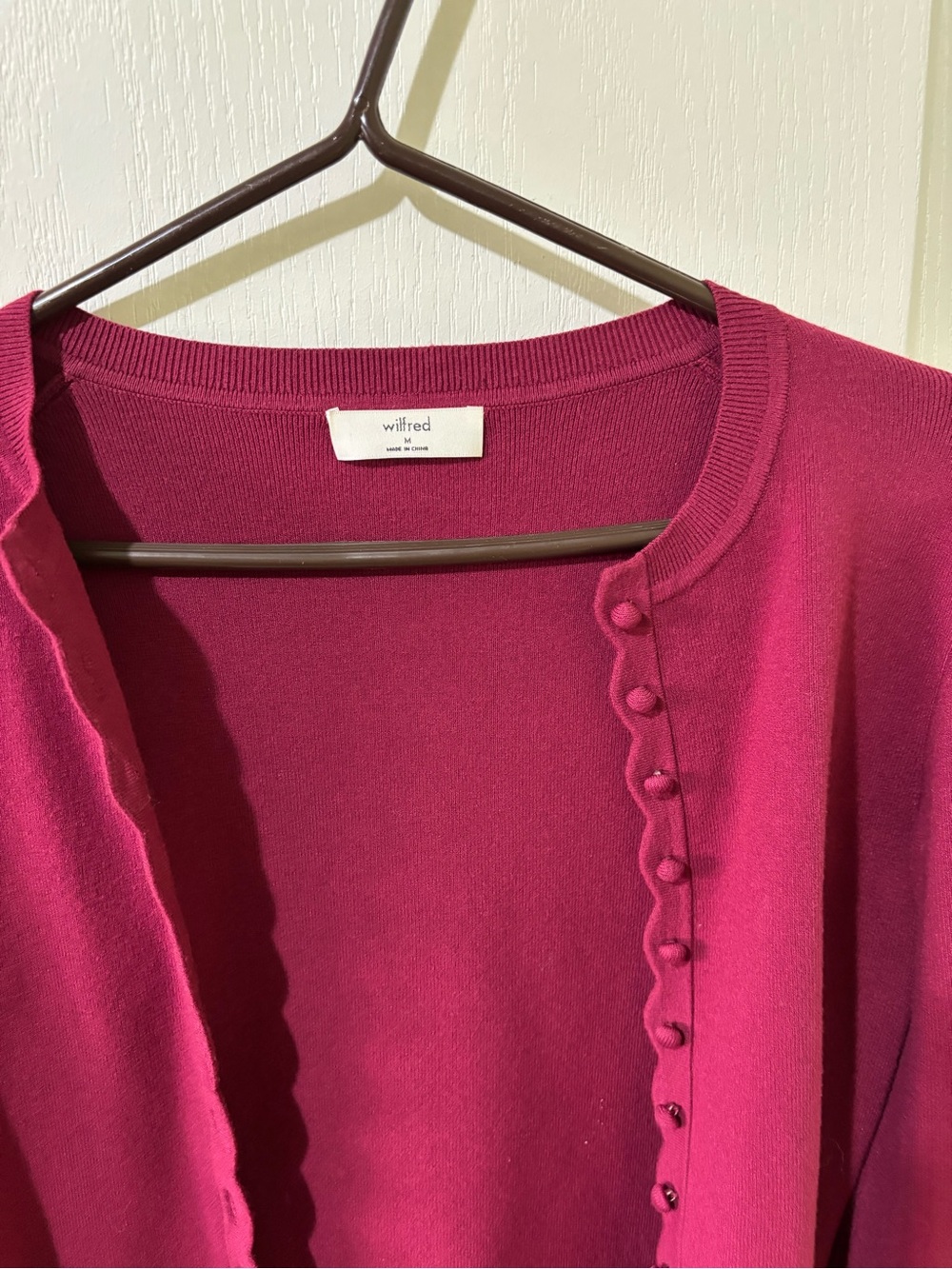 Wilfred Juicy Rose Shelby Button-Front Cardigan